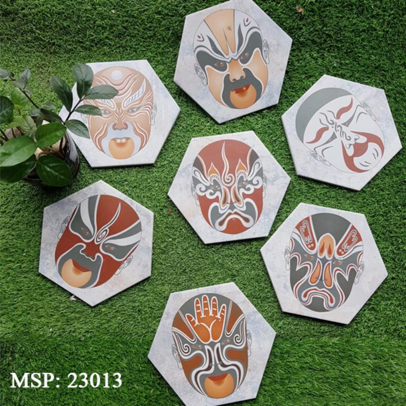 Cement tile 200x230mm code 23013