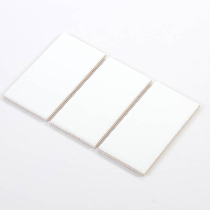 White square edge dry glazed tile, size 75x150mm M751500Y
