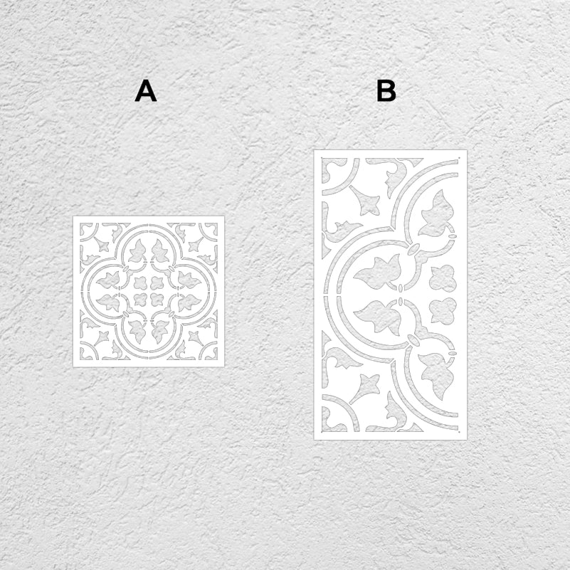 40cm - 80cm Stencil For Decor Wall Paint Painting Template Furniture Large Tradition Arabic African Ancient Ethnic Flower S216
