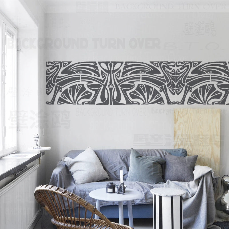 55cm - 92cm Wall Stencil Decorative For Plaster Template To Paint Arabic Calligraphy Bismillah In The Name Of God S594