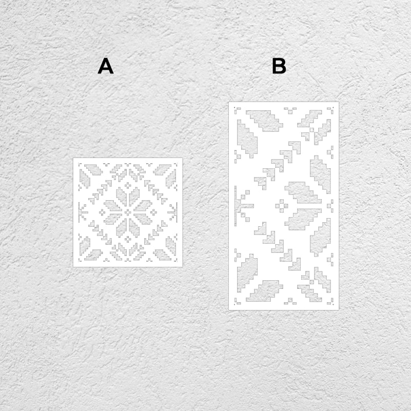 40cm - 80cm Stencil For Decor Wall Paint Painting Template Furniture Large Tradition Arabic African Ancient Ethnic Flower S216