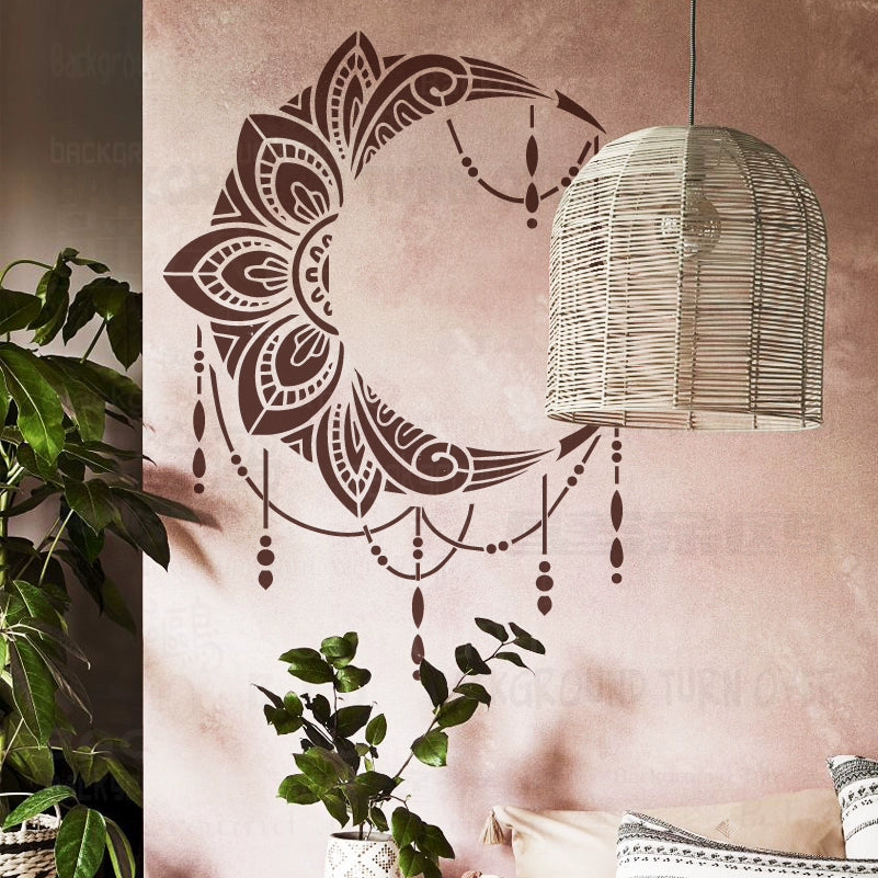 55cm - 92cm Wall Stencil Decorative For Plaster Template To Paint Arabic Calligraphy Bismillah In The Name Of God S594