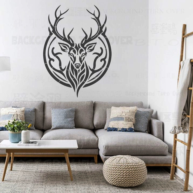 55cm - 92cm Wall Stencil Decorative For Plaster Template To Paint Arabic Calligraphy Bismillah In The Name Of God S594
