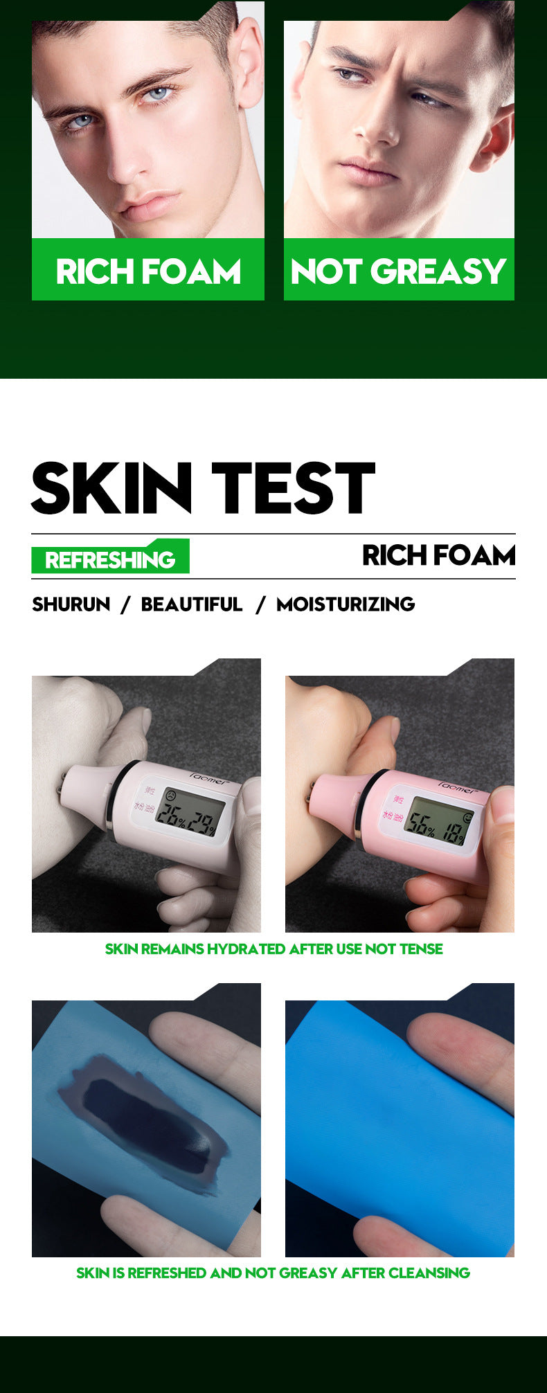 Sữa Rửa Mặt Nam Sạch Sâu Kiểm Soát Dầu Sáng Da