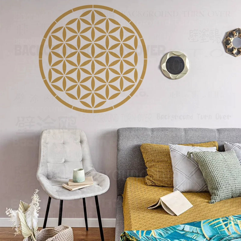 55cm - 92cm Wall Stencil Decorative For Plaster Template To Paint Arabic Calligraphy Bismillah In The Name Of God S594