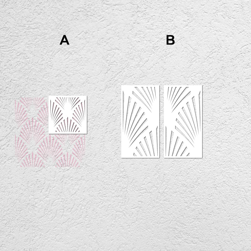 40cm - 80cm Stencil For Decor Wall Paint Painting Template Furniture Large Tradition Arabic African Ancient Ethnic Flower S216