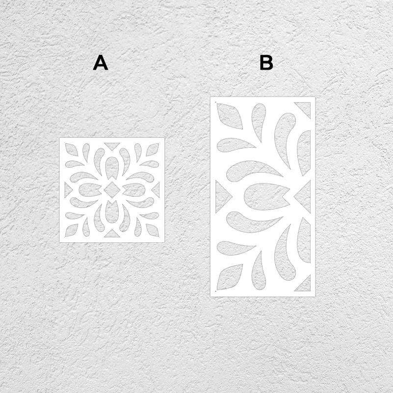40cm - 80cm Stencil For Decor Wall Paint Painting Template Furniture Large Tradition Arabic African Ancient Ethnic Flower S216