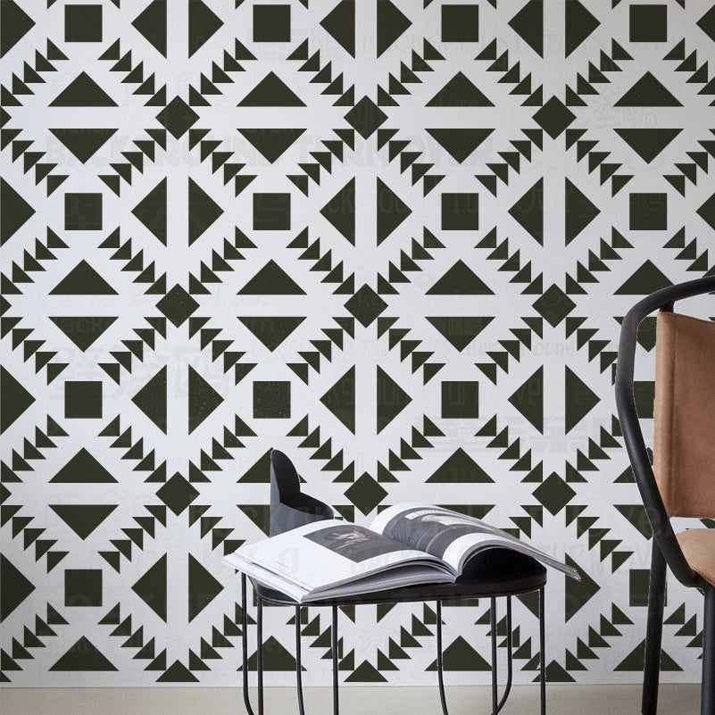 40cm - 80cm Stencil For Decor Wall Paint Painting Template Furniture Large Tradition Arabic African Ancient Ethnic Flower S216