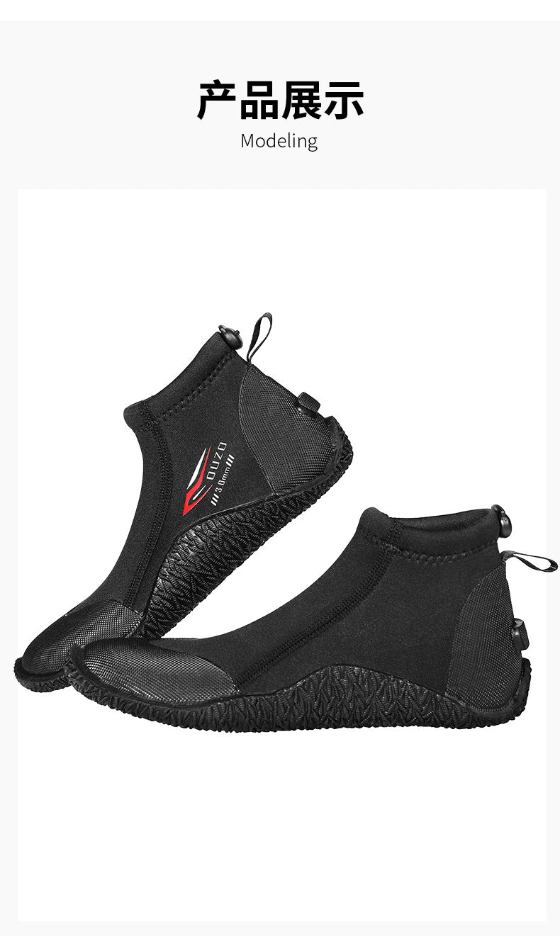 3MM/5MM Short Diving Boots Neoprene Scuba Diving Snorkeling Water Shoes Beach Surfing Anti Slip Snorkeling High top Diving Boots