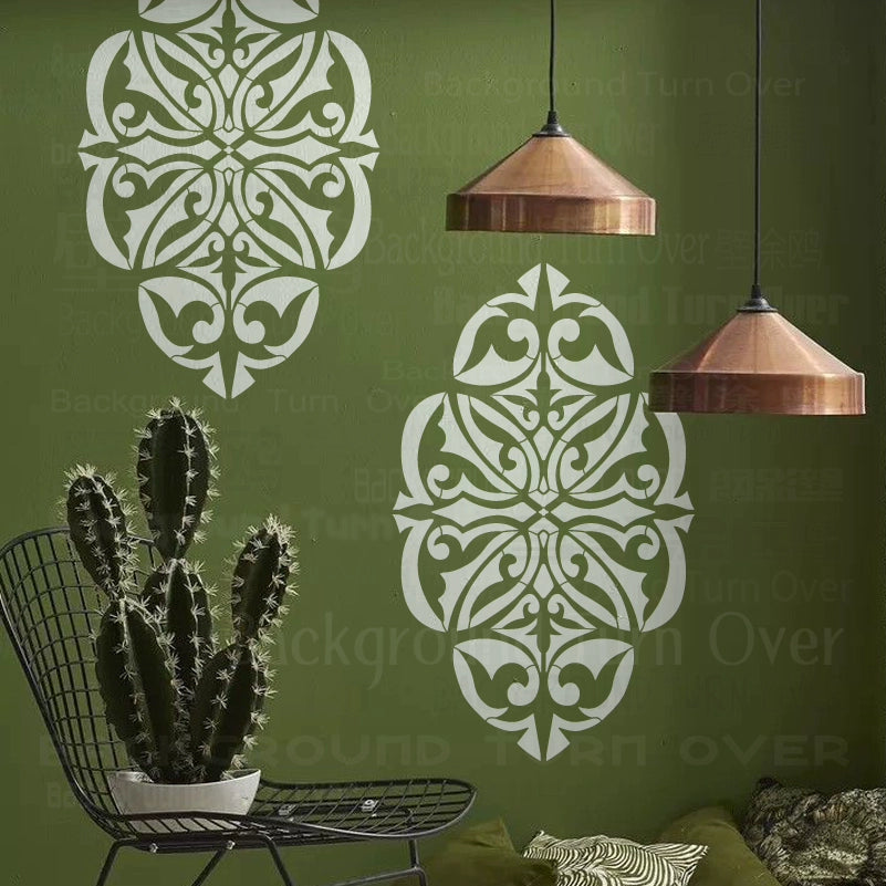 55cm - 92cm Wall Stencil Decorative For Plaster Template To Paint Arabic Calligraphy Bismillah In The Name Of God S594