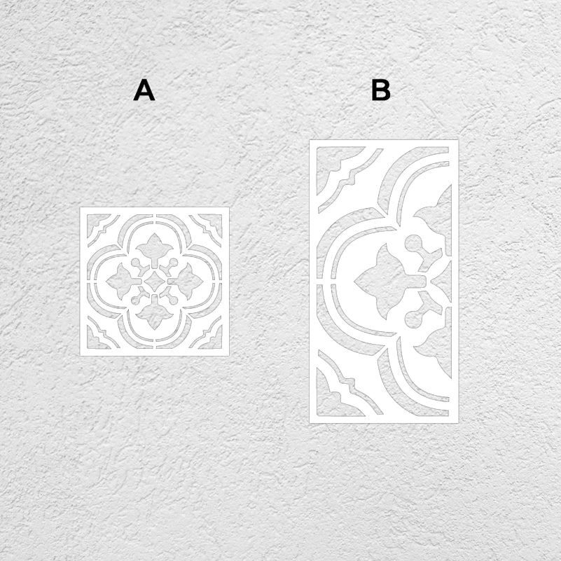 40cm - 80cm Stencil For Decor Wall Paint Painting Template Furniture Large Tradition Arabic African Ancient Ethnic Flower S216