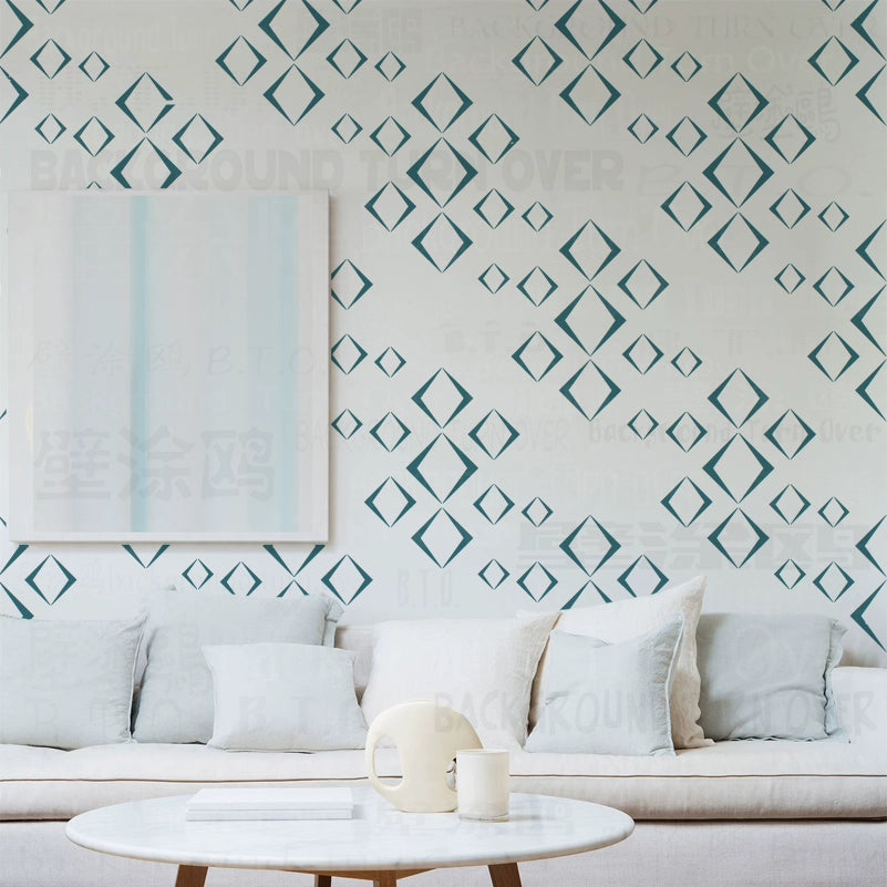 40cm - 80cm Stencil For Decor Wall Paint Painting Template Furniture Large Tradition Arabic African Ancient Ethnic Flower S216