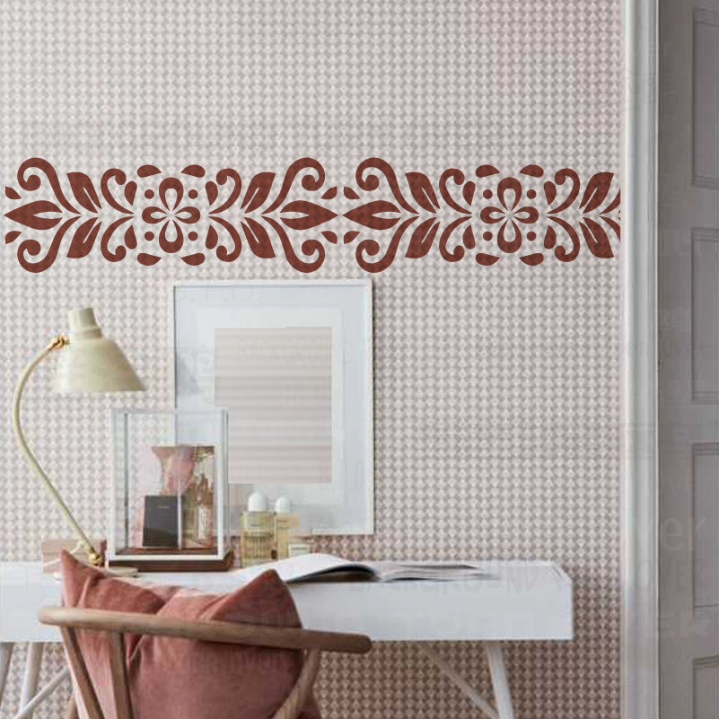 40cm - 80cm Stencil For Decor Wall Paint Painting Template Furniture Large Tradition Arabic African Ancient Ethnic Flower S216