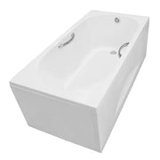Plastic bathtub with handrails and apron PAY1515HVCW_TVBF411