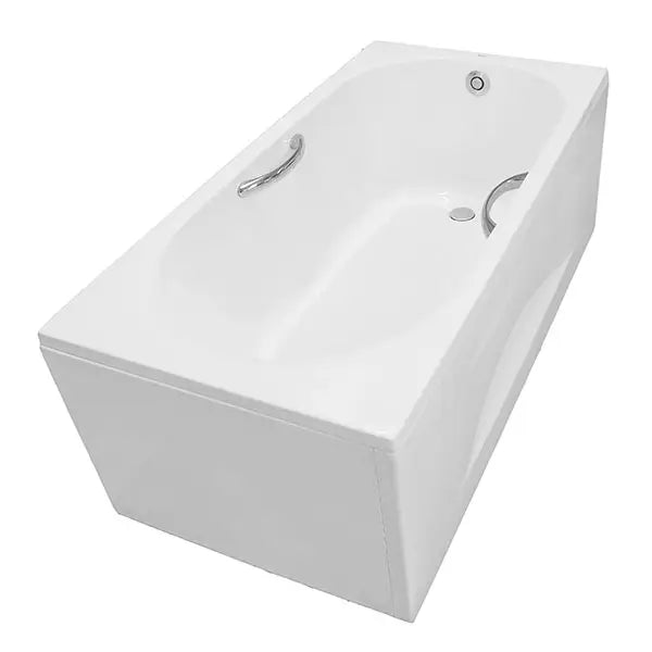 Plastic bathtub with handrails and apron PAY1515HVCW_TVBF411