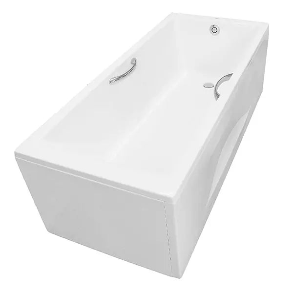 Plastic bathtub with handrails. with apron PAY1725HVCW_TVBF411