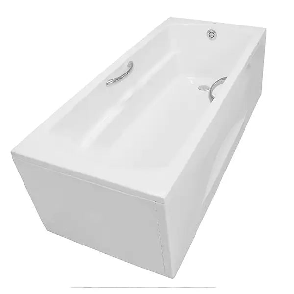 Plastic bathtub with handrails. with apron PAY1735HVCW_TVBF411