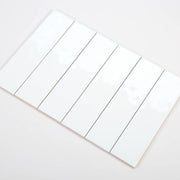 Premium flat matte white tile, 75x300, code PSTA75306 (1h/=44=1m)