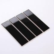 Premium glossy black flat tile, size 75x300mm PSTA75307 (1h/1.125m/50v)