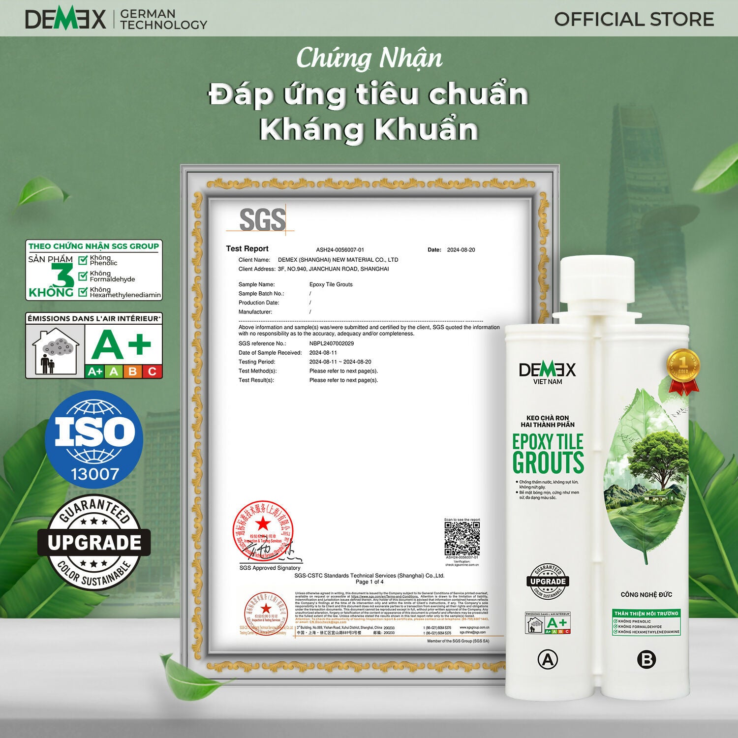 Demex Plus - Keo Chà Ron Chống Thấm Cao Cấp - Daisan Mart
