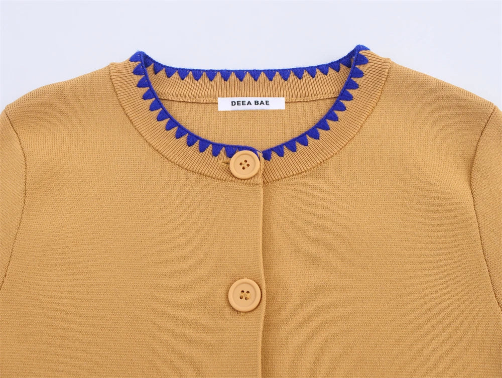 Áo Khoác Nữ Thêu Thời Trang Thu Đông 2025 Chic