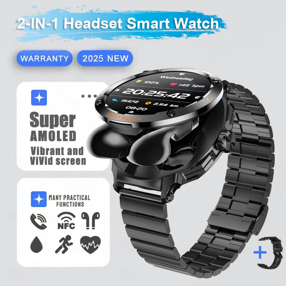 Đồng Hồ Thông Minh 2in1 Tai Nghe, Định Vị, Gọi Bluetooth