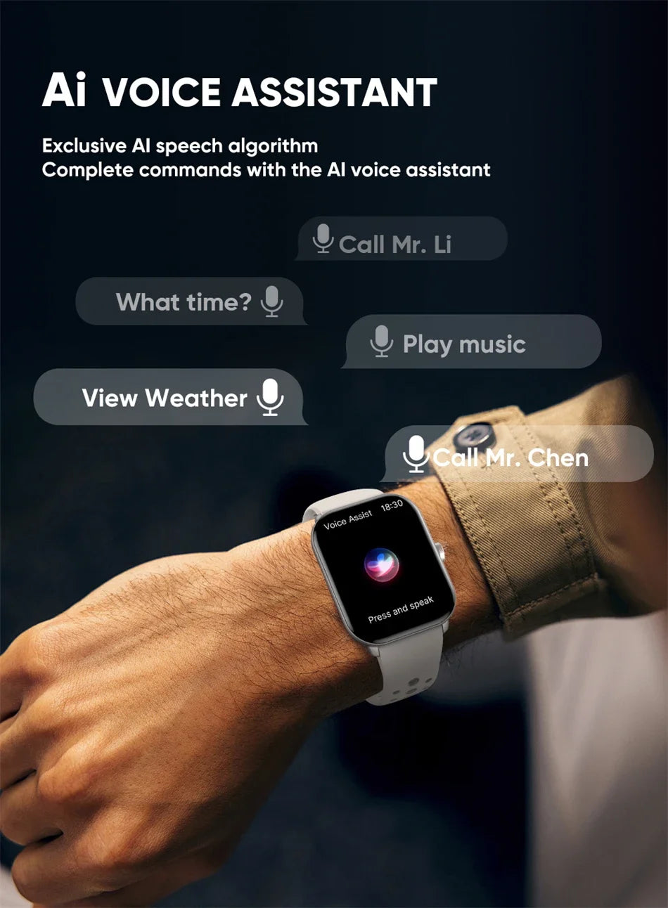 Đồng hồ thông minh 2025 AMOLED GPS cho IOS Huawei Xiaomi