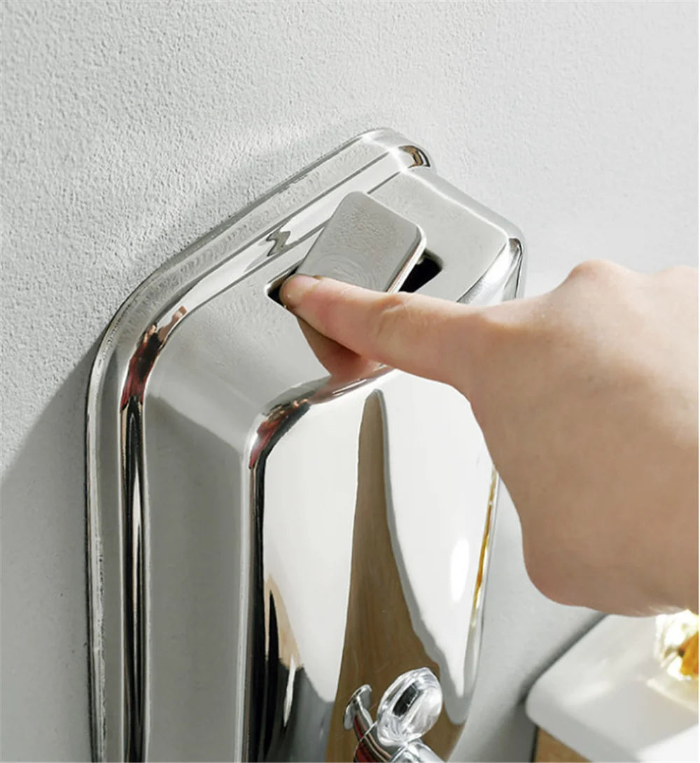 Bình Xà Phòng Treo Tường Inox 304 Mạ Vàng Hồng Cổ - Daisan Mart
