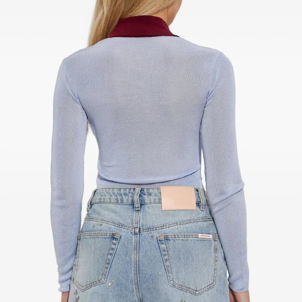 Women's Bodysuit Sexy Lapel Collar Y2K Fall 2025