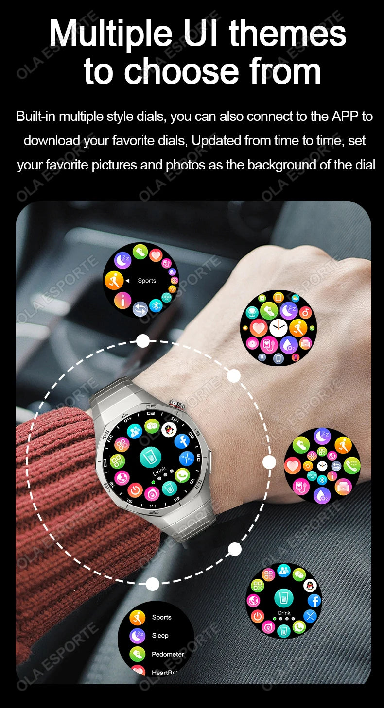 Đồng Hồ Thông Minh 2025 Nam Watch Pro AMOLED GPS NFC