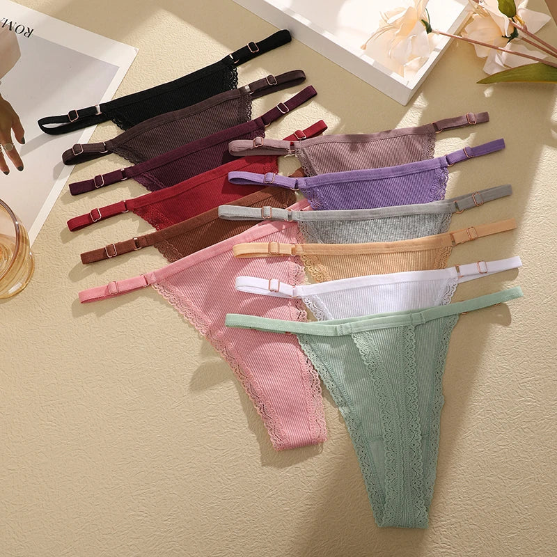 Combo of 5 Sexy Cotton Women's Underwear with Belt
