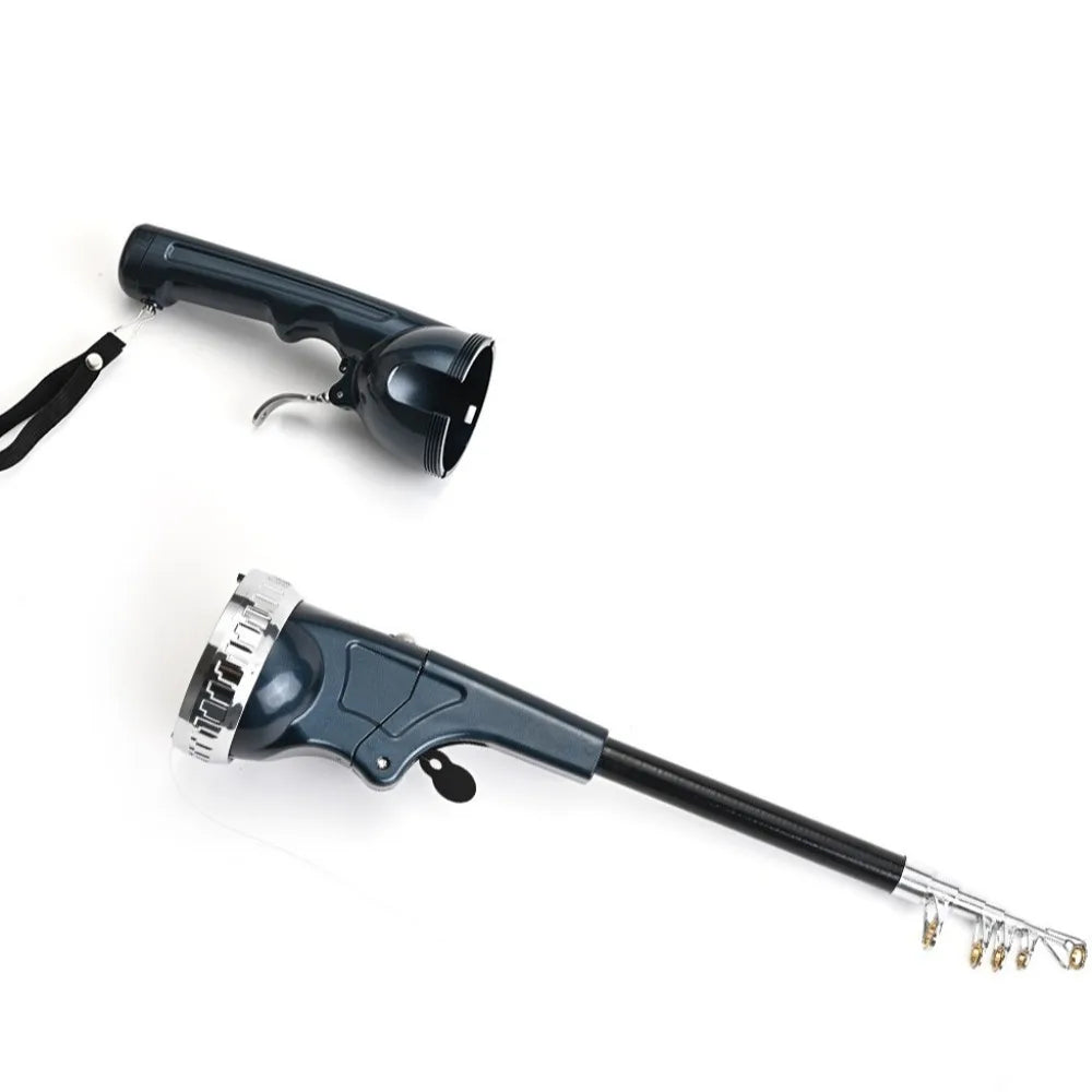 Cần Câu Gập Siêu Cứng 131cm Kèm Dây & Máy Câu