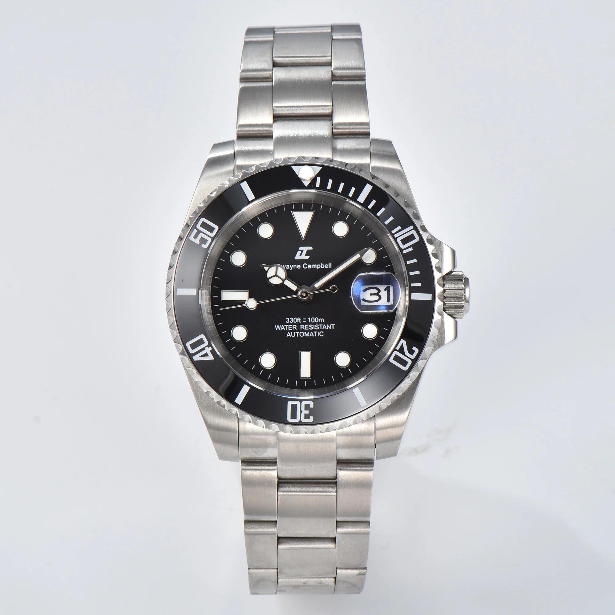 Đồng hồ cơ 40.5mm NH35, kính sapphire chống nước