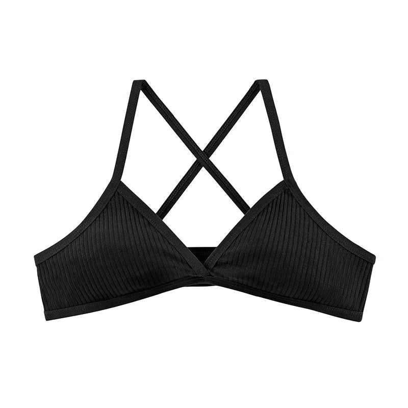 BANNIROU 1Pcs Wire Free Cotton Bra For Woman Thin Soft Female Bras Bralette Underwear Women's Lingerie
