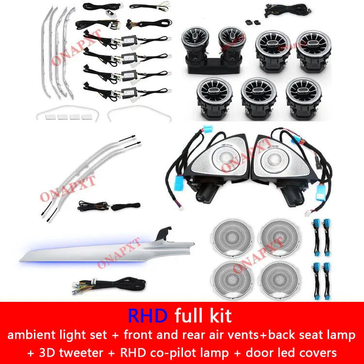 64 Color Neon LED Strip for Mercedes C/GLC Air Vents