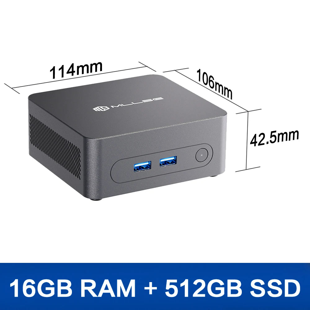 MLLSE G3 Mini PC Intel Alder Lake N100 DDR4 8GB/16GB RAM 256GB/512GB ROM WiFi 5 BT4.2 Windows 11Pro Mini Desktop Computer