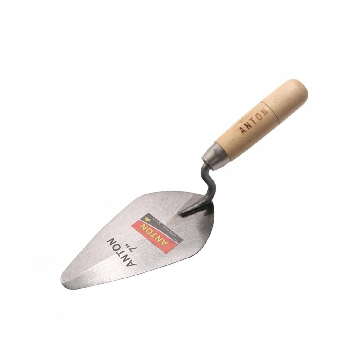 Carbon Steel Plastering Trowel 6 inch 7 inch Pointed Bricklaying Knife Round Wooden Handle Trowel Wall Brick Trowel Mason Tools