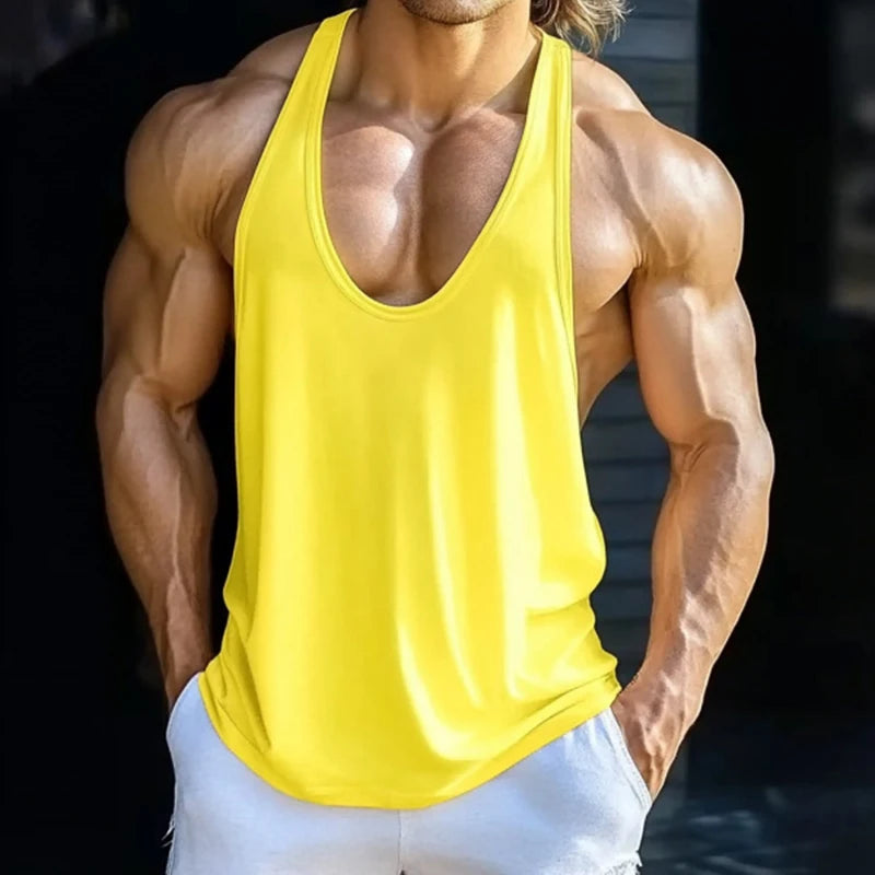 Men's Sexy Solid Color Summer Sports Tank Top