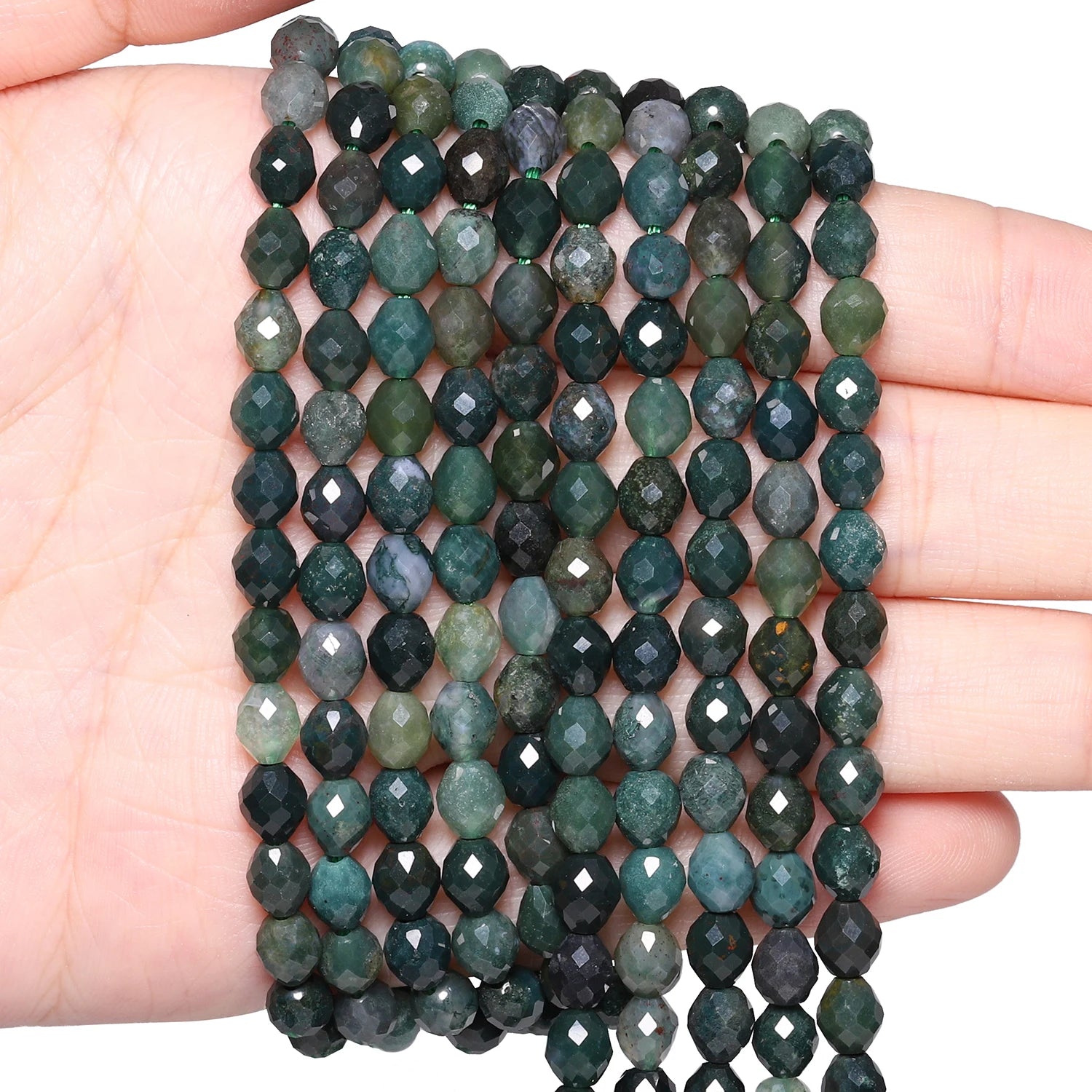 Hạt Đá Mã Não Tự Nhiên 5x6mm - Trang Sức Thủ Công