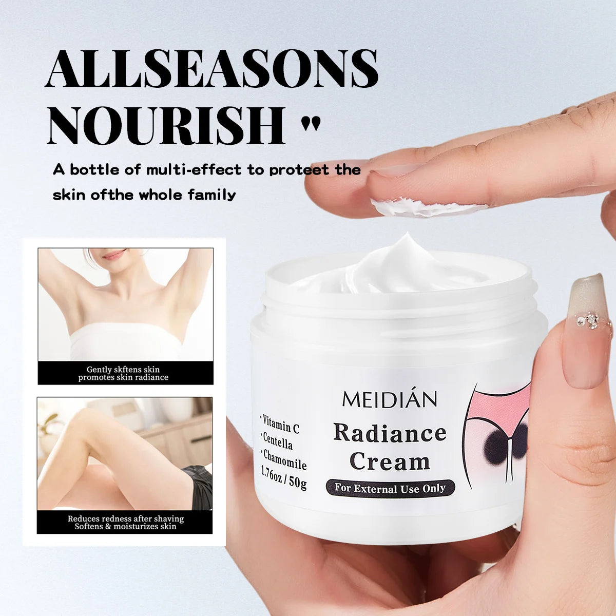 Fast Whitening Cream for Intimate Area, Brightening and Smooth Skin