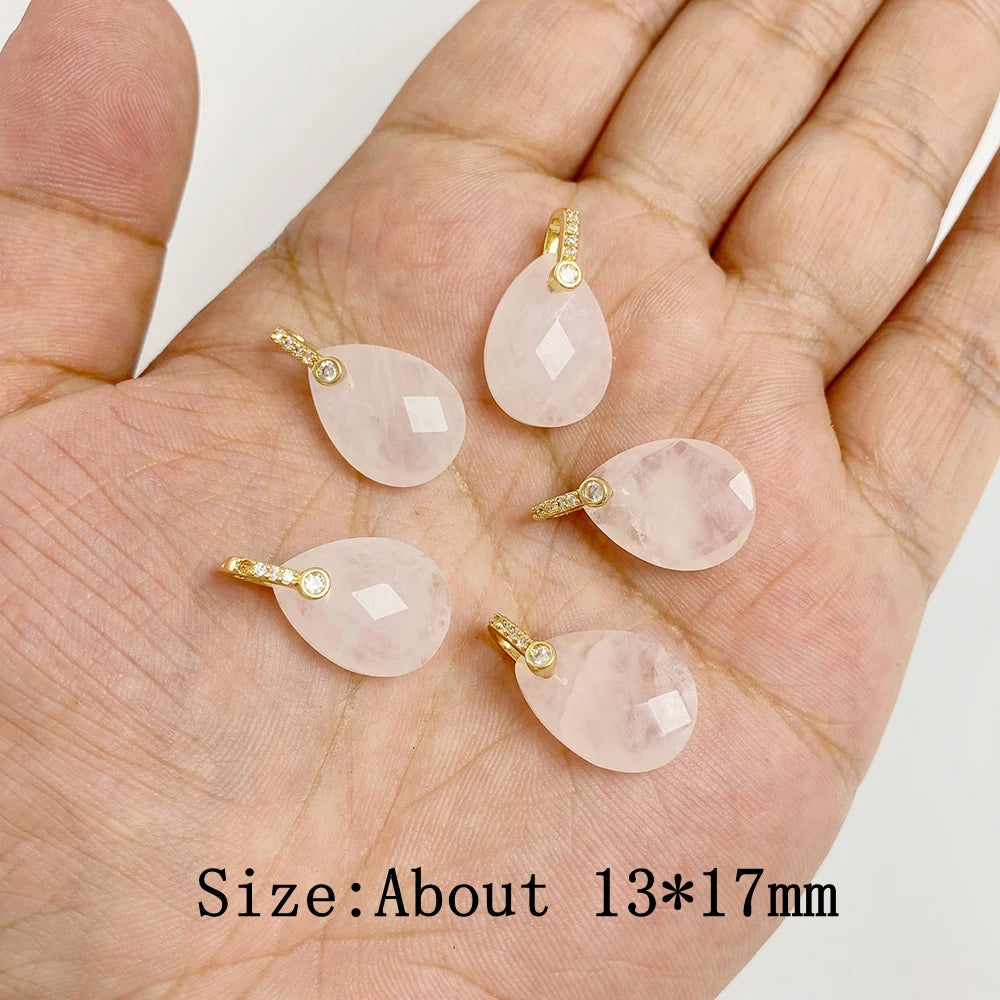 Natural Stone Pendants For Handmade Yoga Jewelry