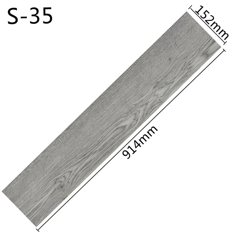 3D Self-Adhesive Thick Wood Grain Floor sticker Wallpaper Modern Wall Sticker Waterproof Living Room Toilet Kitchen Home Decor