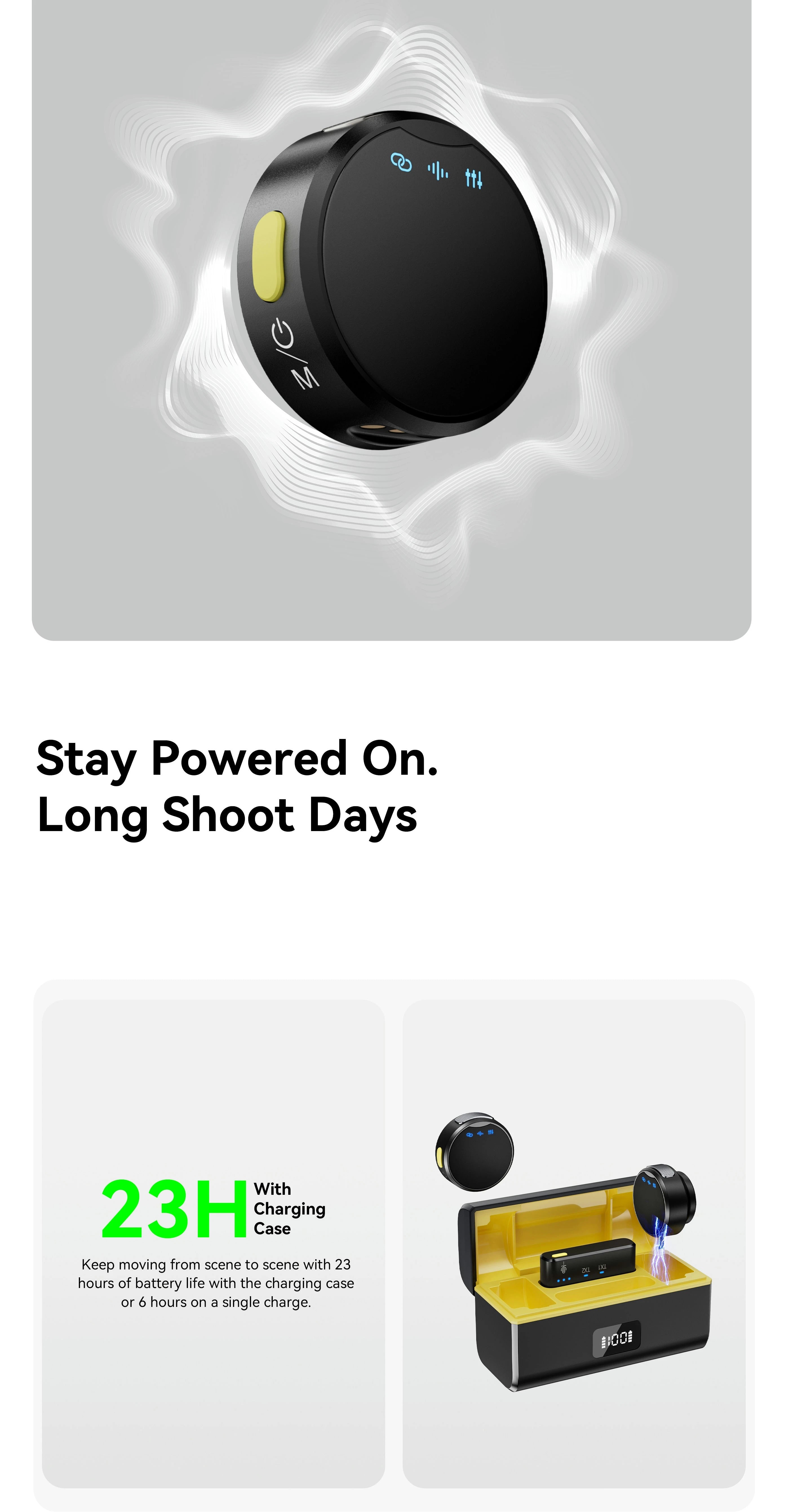 Professional Noise-Canceling Wireless Microphone for Recording &amp; Interviews