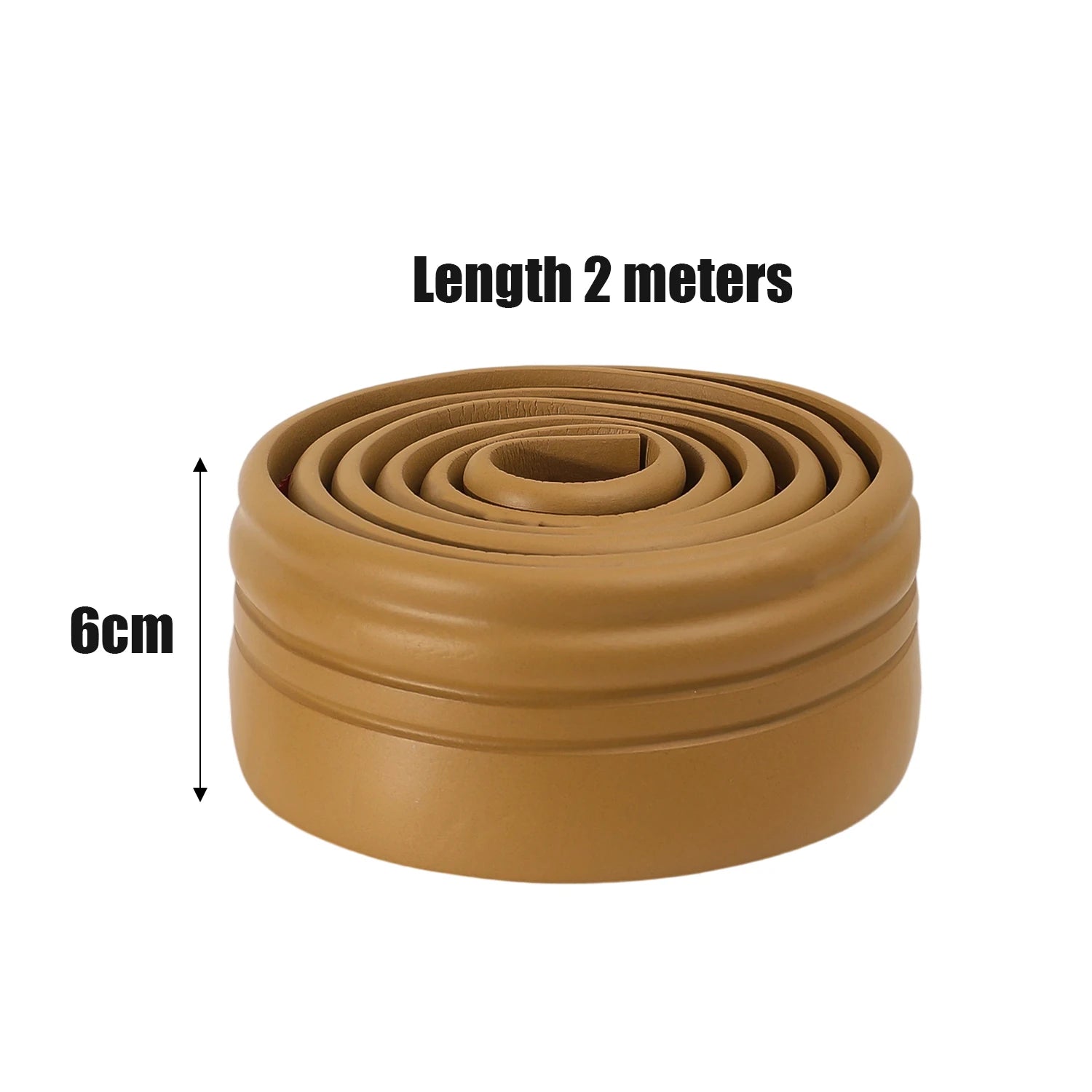 6/2M Waterproof Enclosure Self adhesive Skirting Line 3D Wall Stickers Thickened Anti-collision Decorations Kid's Corner Line