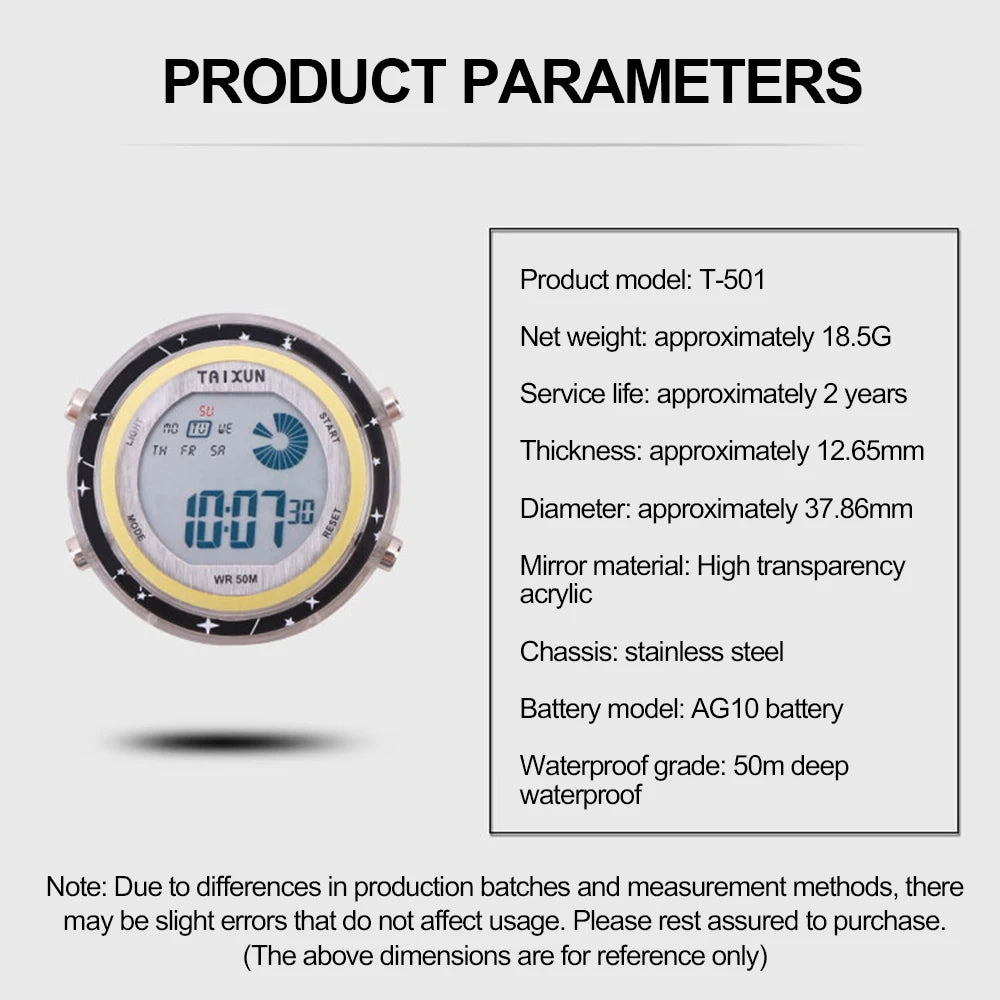 Đồng Hồ Dán Xe Máy Chống Nước - Mini Watch Dashboard