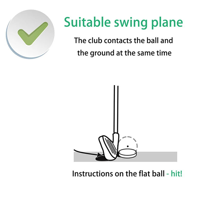 Flat Lightweight Golf Practice Ball - Indoor &amp; Outdoor Use