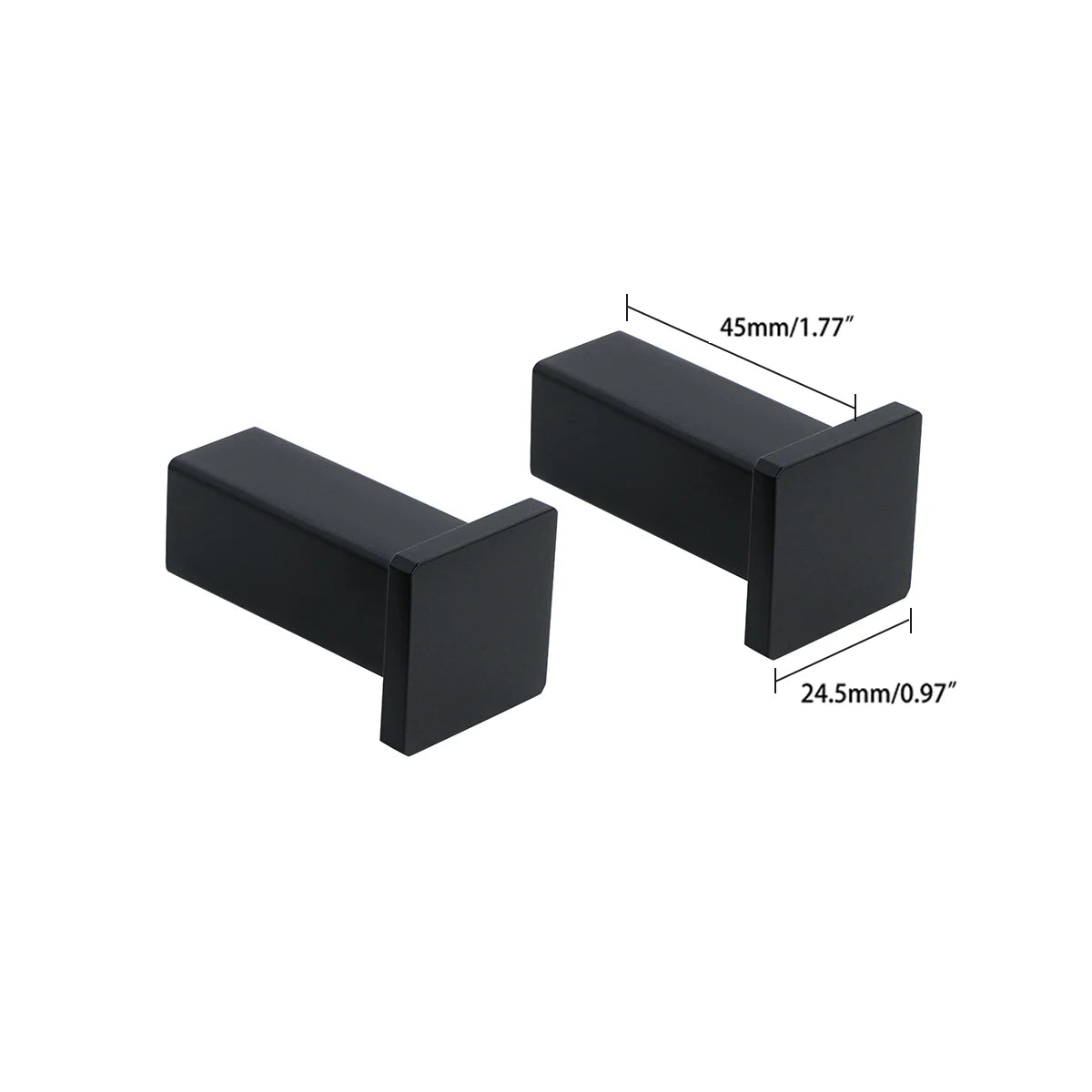 ###Phụ Kiện Phòng Tắm Đen: Móc Áo, Kệ Khăn, Giá Giấy