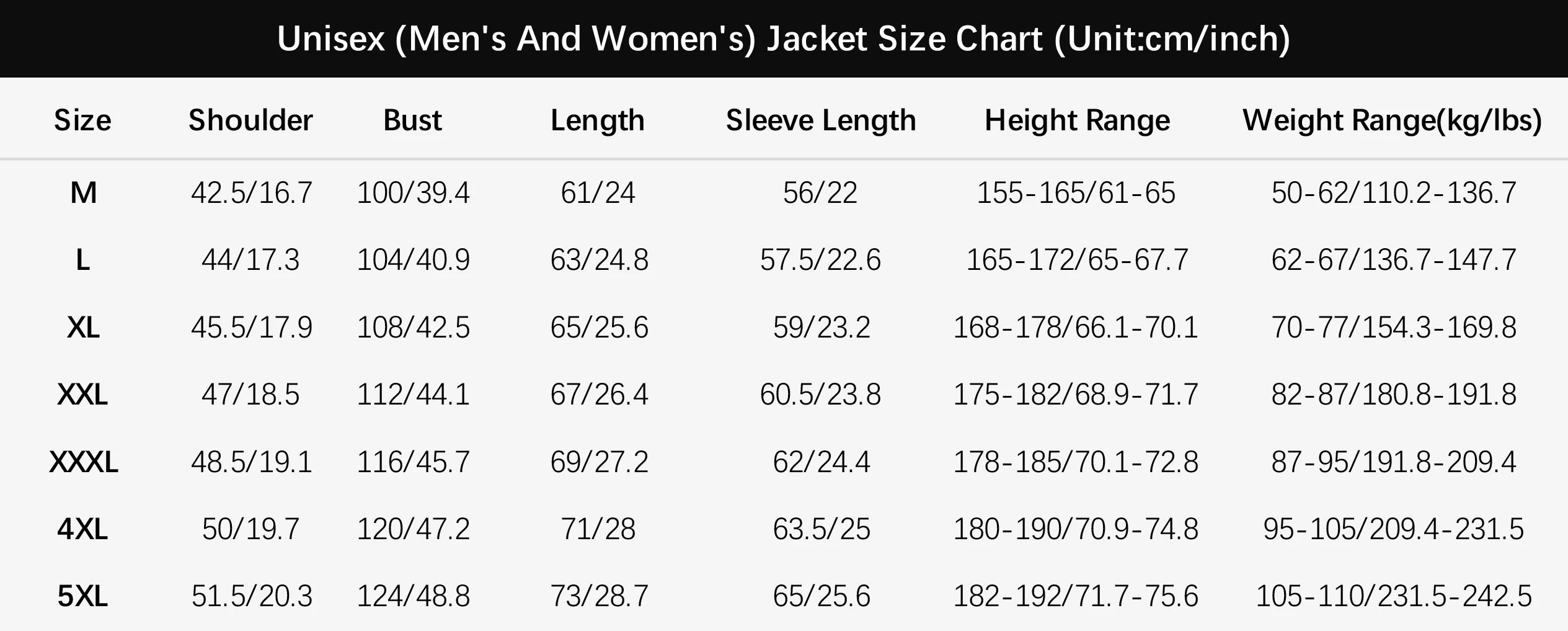 Warm Windproof Duck Down Unisex Jacket