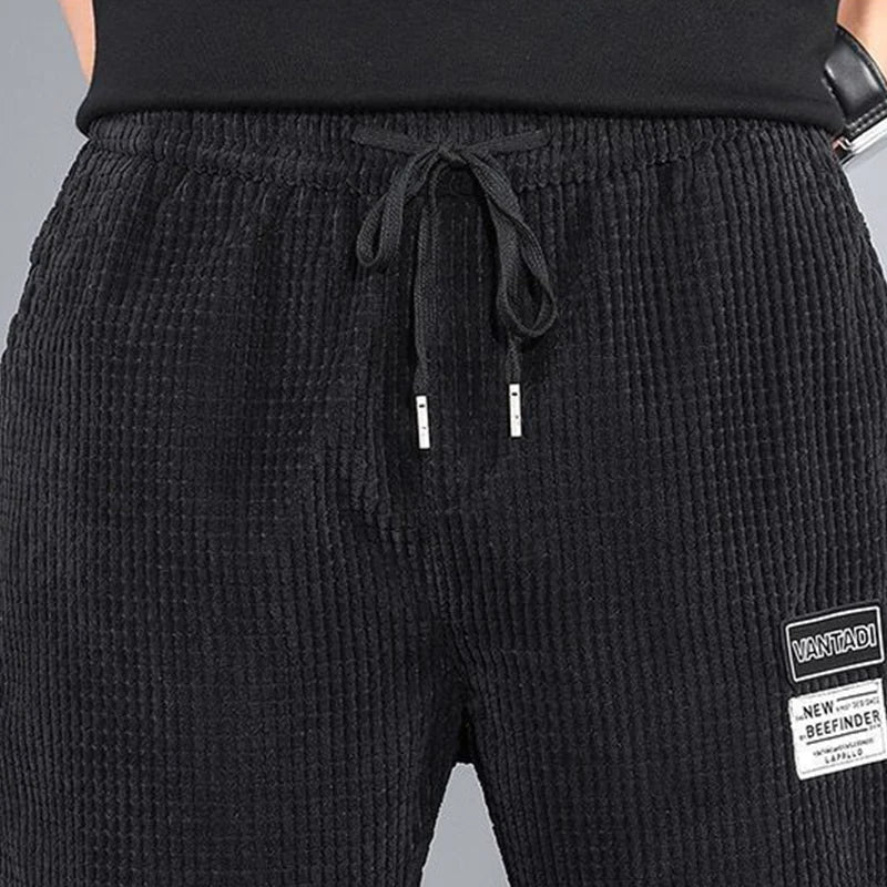 ###Korean Men's Jogger Pants Spring and Autumn: Simple Fashion