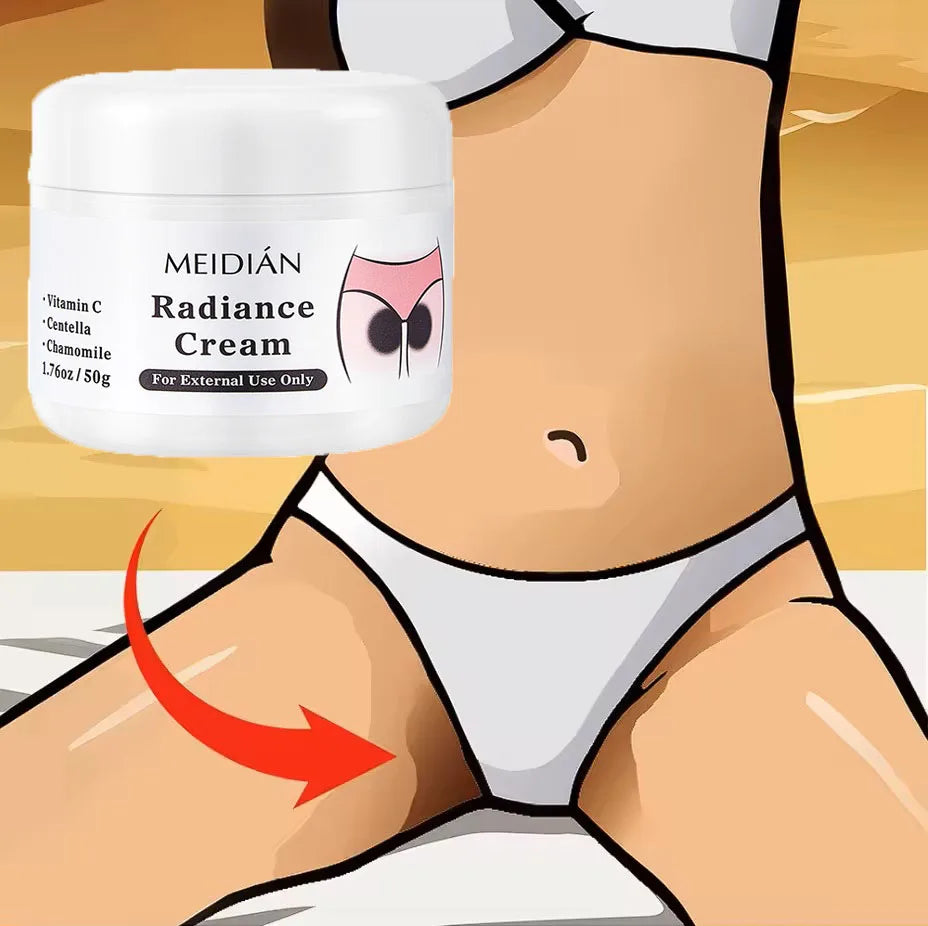 Fast Whitening Cream for Private Areas, Armpits, Thighs, and Knees